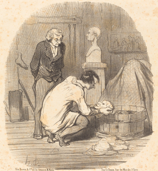 L'Artiste - Voilà qui est terminé!..., 1852. Creator: Honore Daumier.