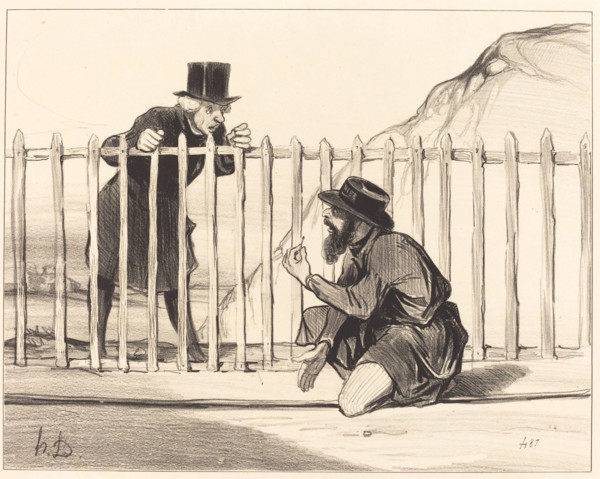 - Ah! ben par exemple le convoi qui va venir..., 1843.  Creator: Honore Daumier.