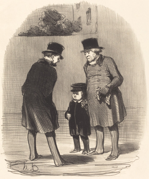Oui, monsieur Chapuzot..., 1852. Creator: Honore Daumier.