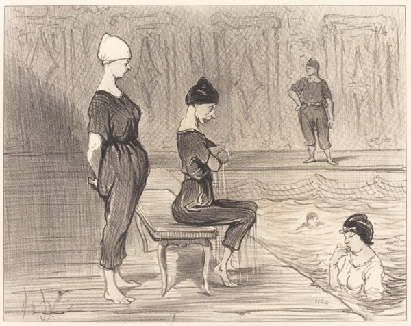 Fesant toutes partie de la plus belle moitié du genre humain, 1847. Creator: Honore Daumier.