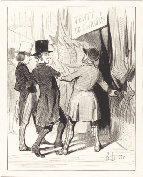 Entrez Messieurs..., 1844.  Creator: Honore Daumier.