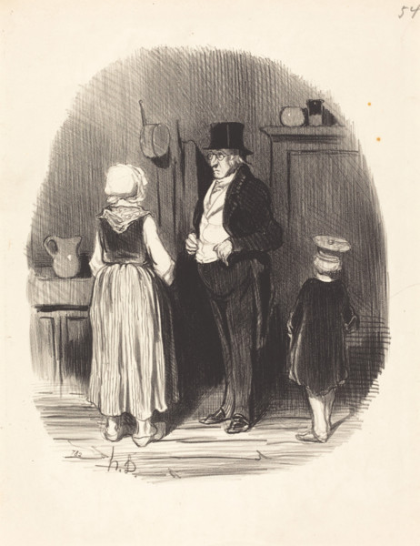 Comment!... tous mes moutons sont morts de la pépie..., 1845.  Creator: Honore Daumier.