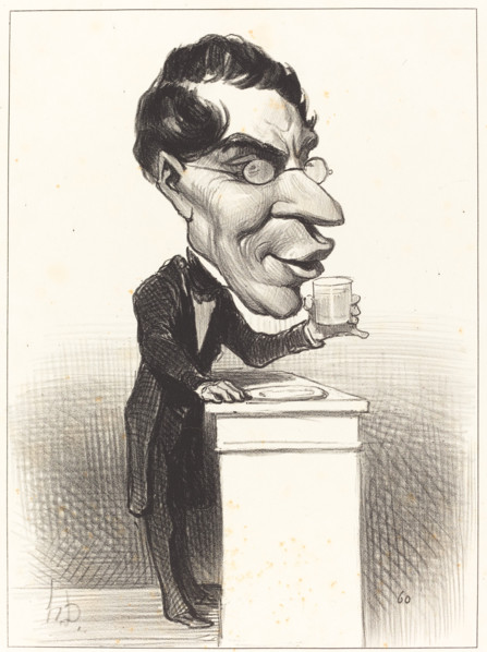 H.M. Augustin Corne, 1849. Creator: Honore Daumier.