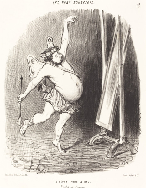 Le départ pour le bal, 1847. Creator: Honore Daumier.