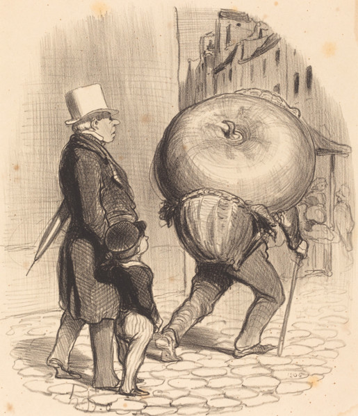 Une leçon de botanique, 1852. Creator: Honore Daumier.