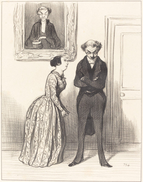 Et dire que voilà trois de mes prévenus que je n'ai pas pu faire condamner!..., 1845. Creator: Honore Daumier.