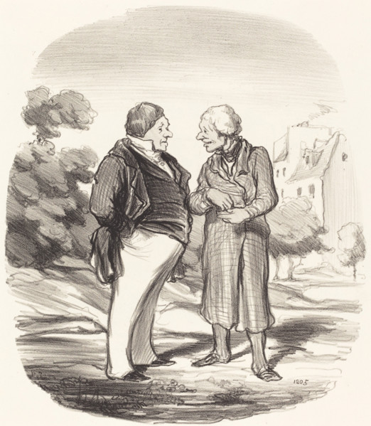 Actionnaires Californiens, 1850. Creator: Honore Daumier.