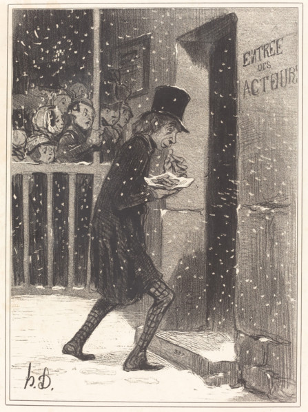L'Acteur des Funambules, 1842. Creator: Honore Daumier.