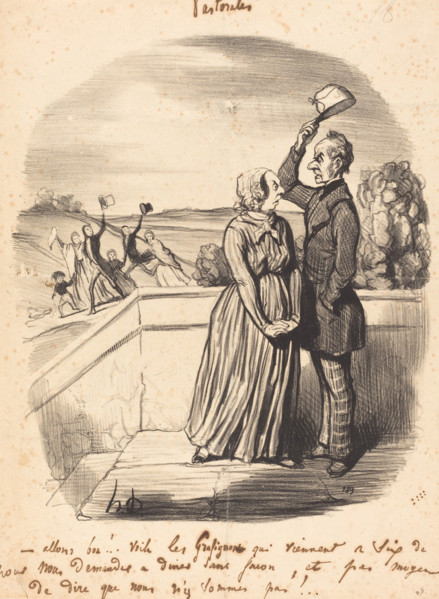 Allons bon!... voilà les Grafignons..., 1845. Creator: Honore Daumier.