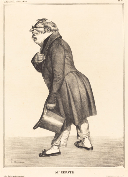 Comte de Kératry, 1833. Creator: Honore Daumier.