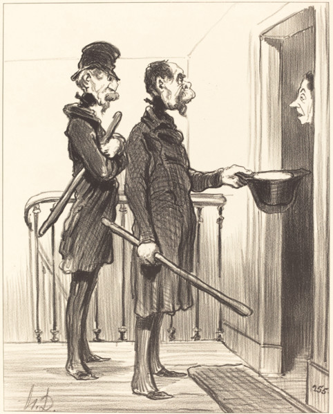 La Souscription Napoléonienne, 1851. Creator: Honore Daumier.