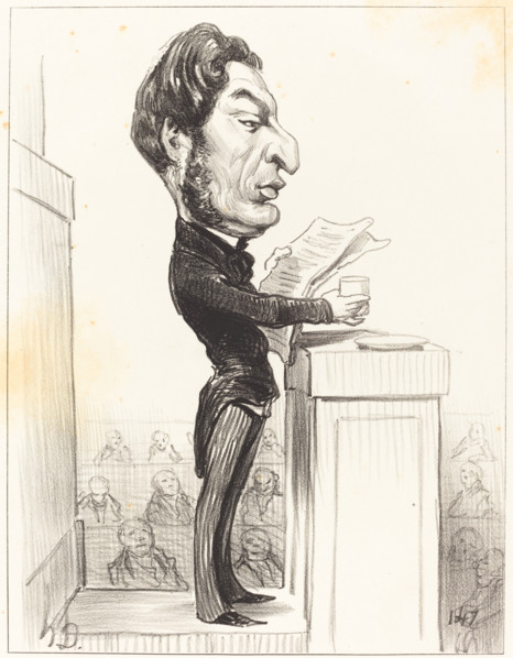 Eugène Rouher, 1850. Creator: Honore Daumier.