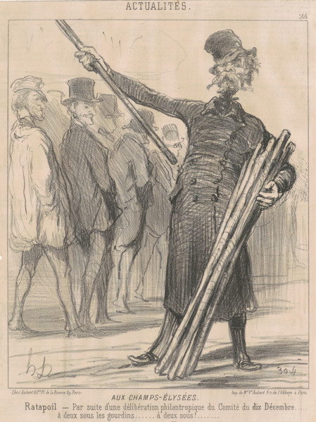 Aux Champs-Elysées, July 12, 1851.  Creator: Honore Daumier.