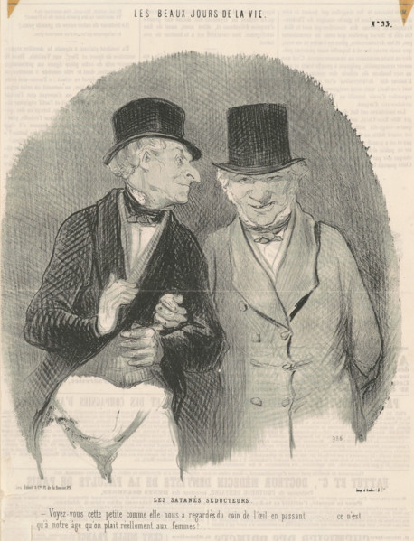 Les satanés séducteurs, 1846.  Creator: Honore Daumier.