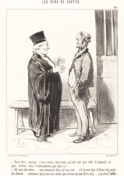 Ainsi donc, quoique j'vous avoue..., 1846. Creator: Honore Daumier.