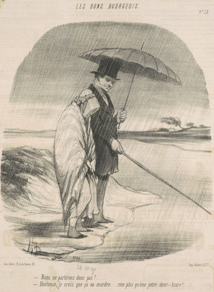 Nous ne partirons donc pas!...October 28, 1847.  Creator: Honore Daumier.