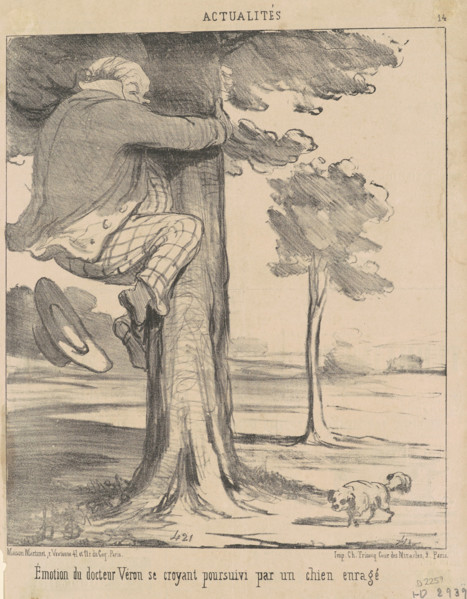 Émotion du docteur Véron ..., 19th century. Creator: Honore Daumier.