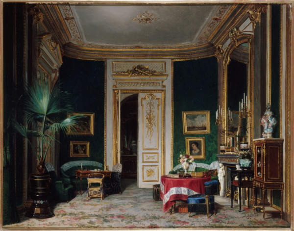 Salon at the Wendel hotel, rue de Clichy, 1870. Creator: Charles Giraud.