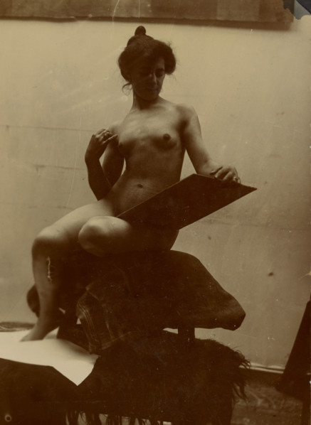 Female Nude, 1899. Creator: Alphonse Mucha.