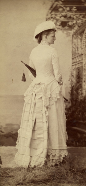 Profile Portrait of a Woman, 1870s. Creator: Baker & Record.