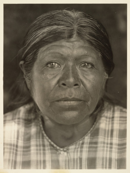 A Chukchansi Matron, 1924. Creator: Edward Sheriff Curtis.