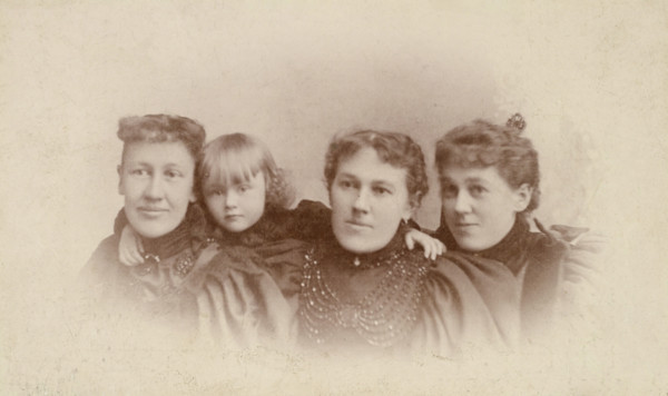 Group portrait of women and child, about 1889-1910. Creator: George M Dempsie.