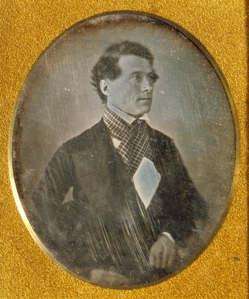 Portrait of a man/Attributed Portrait of President Franklin Pierce, about 1842. Creator: Horatio H Long.