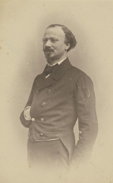 De La Pierre, lieutenant, dueliste, boulevardier, 1855-1859. Creator: Nadar.