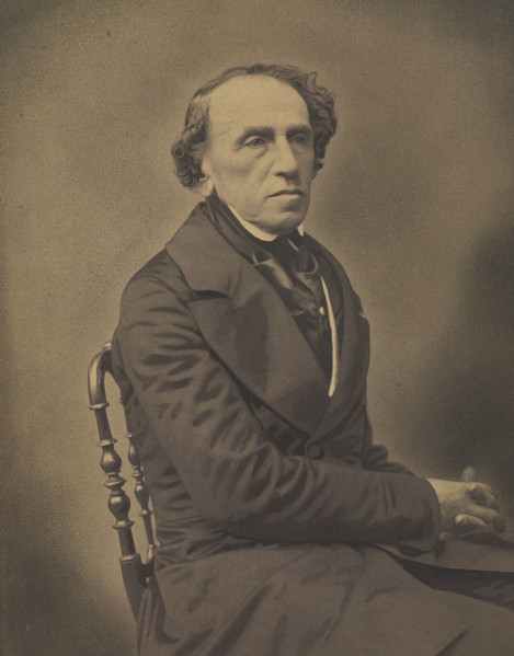 Giacomo Meyerbeer, 1853-1854. Creators: Nadar, Adrien Alban Tournachon.