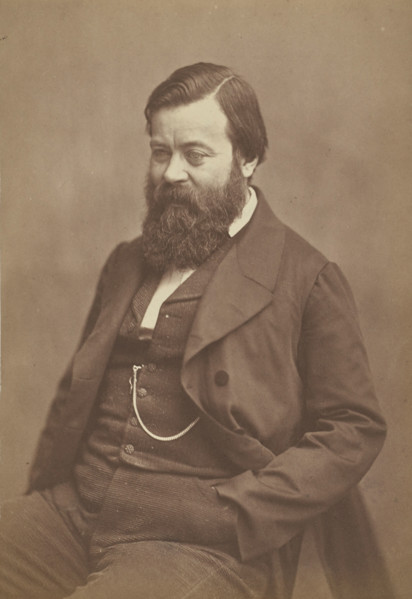 Albert Patin de la Fizelière, homme de lettres, 1860-1861. Creator: Nadar.