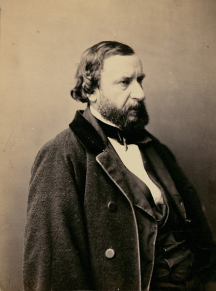 Constant Troyon, peintre paysagiste, 1861-1865. Creator: Nadar.