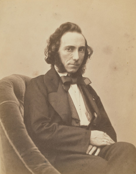 Ernesto Camillo Sivori, violiniste, 1854-1855. Creators: Nadar, Adrien Alban Tournachon.