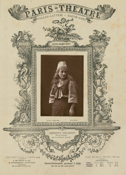 Conchita Gilabert (Role de Germaine) dans Les Cloches de Corneville, 1877. Creator: Paul Nadar.