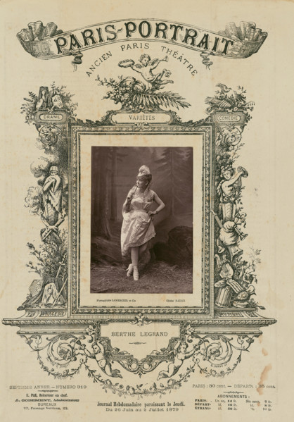 Berthé Legrand/ Varietes, 1879. Creator: Paul Nadar.