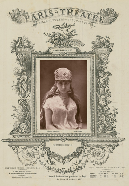 Marie Martin Comedie-Francaise, 1877. Creator: Paul Nadar.