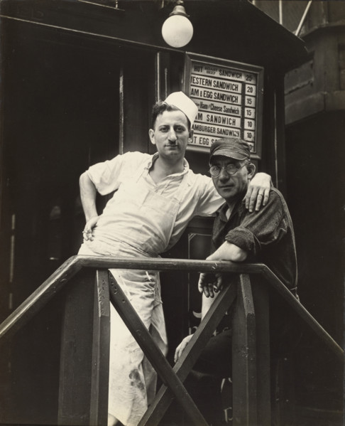 Second Avenue Lunch/ Posed Portraits, New York, about 1933. Creator: Walker Evans.