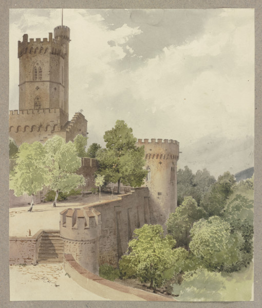 Ortenberg castle, c1847. Creator: Carl Theodor Reiffenstein.