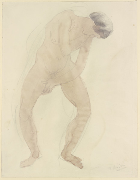 Standing female nude, c1860-1900. Creator: Auguste Rodin.