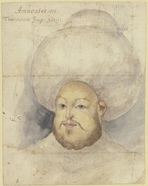 Sultan Murad III, 16th century. Creator: Melchior Lorck.