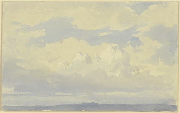 Studies of clouds, 19th century. Creator: Karl Peter Burnitz.