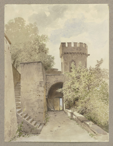 Ortenberg castle, 1847. Creator: Carl Theodor Reiffenstein.
