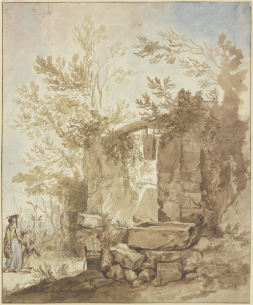 Broken well, mid-late 18th century. Creator: Jean Baptiste Marie Pierre.