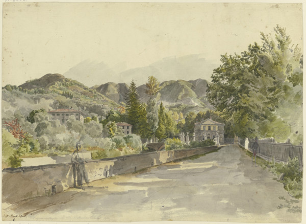 Ingresso a Marglia Colla Villa del Marchese Luchesimi, 1830. Creator: Johann Nepomuk Rauch.