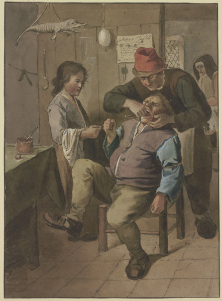 The village dentist, c1790-1834. Creator: Jean Pierre de Frey.