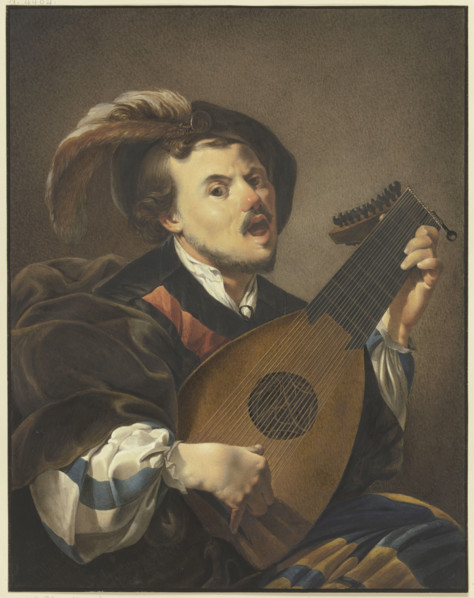 A lute player, c1800-1844. Creator: Johann Friedrich Morgenstern.