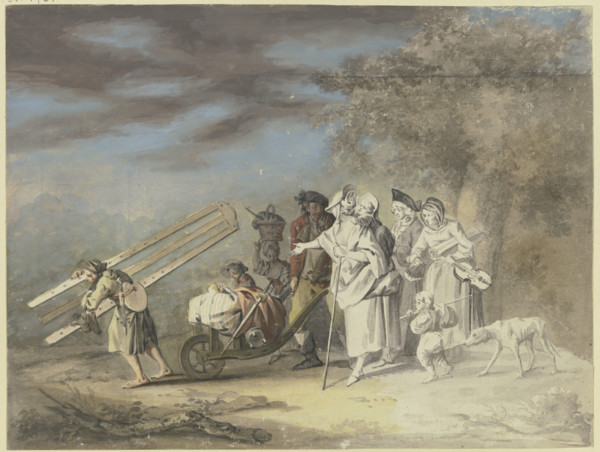 The moving artist, c1770-1790. Creator: Gottlieb Welte.