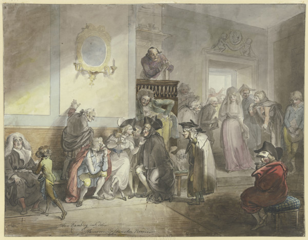 Venetian casino, 18th century. Creator: Johann Heinrich Ramberg.