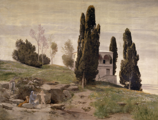 Rest on the Flight into Egypt, 1868. Creator: Arnold Bocklin.