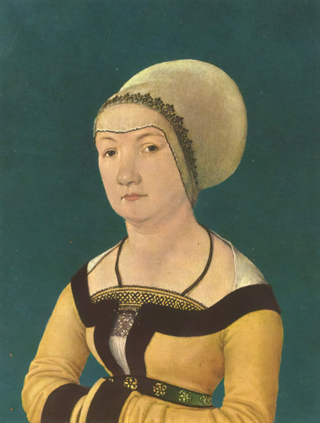 Portrait of a 34-year-old Woman, 1512. Creators: Hans Holbein the Elder, Ambrosius Holbein.