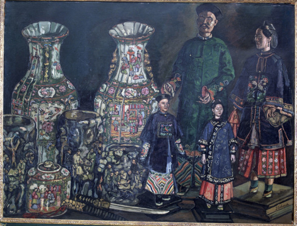 'Chinese and vases', 1927. Creator: José Gutiérrez Solana.